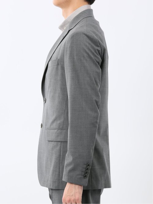 ストレッチウォッシャブル ウール混 スリムフィット 2ボタンジャケット(セットアップ可能)