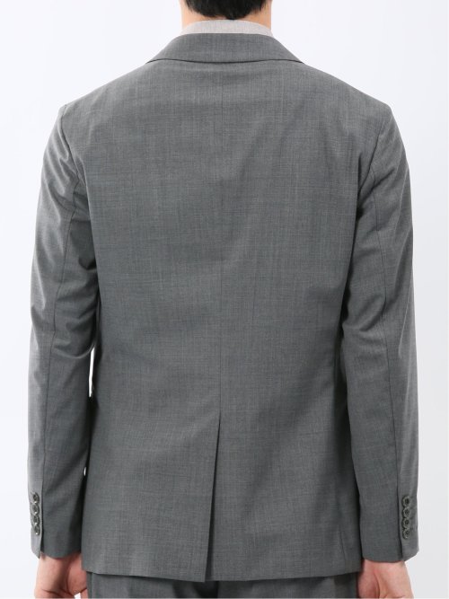 ストレッチウォッシャブル ウール混 スリムフィット 2ボタンジャケット(セットアップ可能)