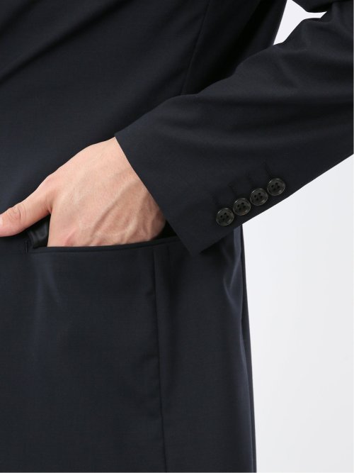 ストレッチウォッシャブル ウール混 スリムフィット 2ボタンジャケット(セットアップ可能)