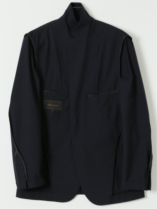 ストレッチウォッシャブル ウール混 スリムフィット 2ボタンジャケット(セットアップ可能)