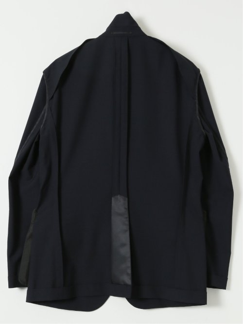 ストレッチウォッシャブル ウール混 スリムフィット 2ボタンジャケット(セットアップ可能)