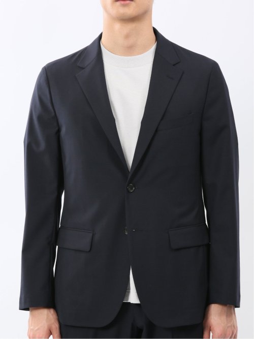 ストレッチウォッシャブル ウール混 スリムフィット 2ボタンジャケット(セットアップ可能)