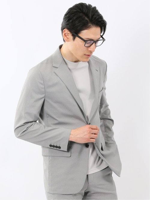 アバントドライ スリムフィット 2ボタン ジャケット 千鳥(セットアップ可能)