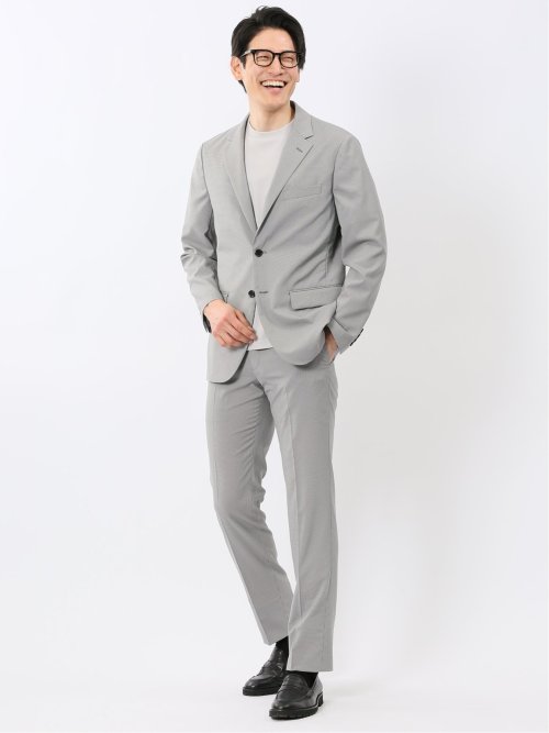 アバントドライ スリムフィット 2ボタン ジャケット 千鳥(セットアップ可能)