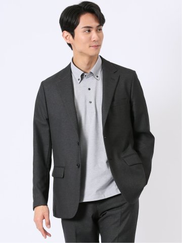 アバントドライ スリムフィット 2ボタン ジャケット デニム調(セットアップ可能)