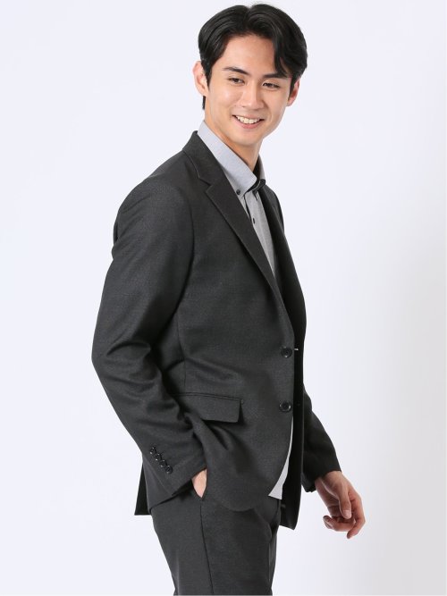 アバントドライ スリムフィット 2ボタン ジャケット デニム調(セットアップ可能)