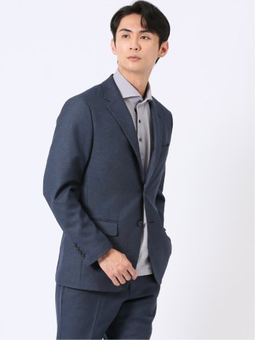 アバントドライ スリムフィット 2ボタン ジャケット デニム調(セットアップ可能)