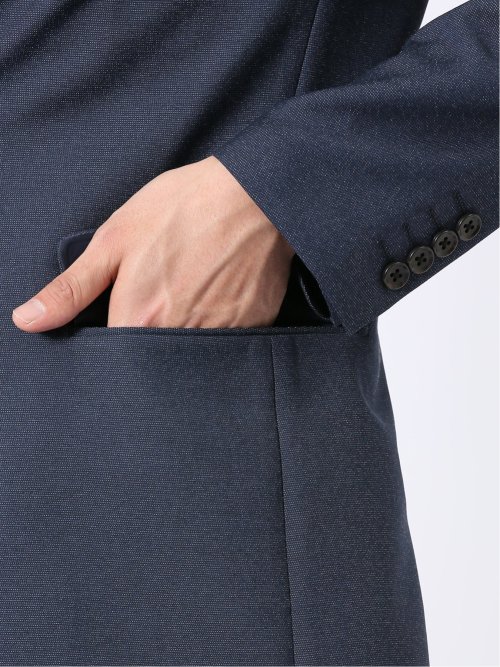 アバントドライ スリムフィット 2ボタン ジャケット デニム調(セットアップ可能)