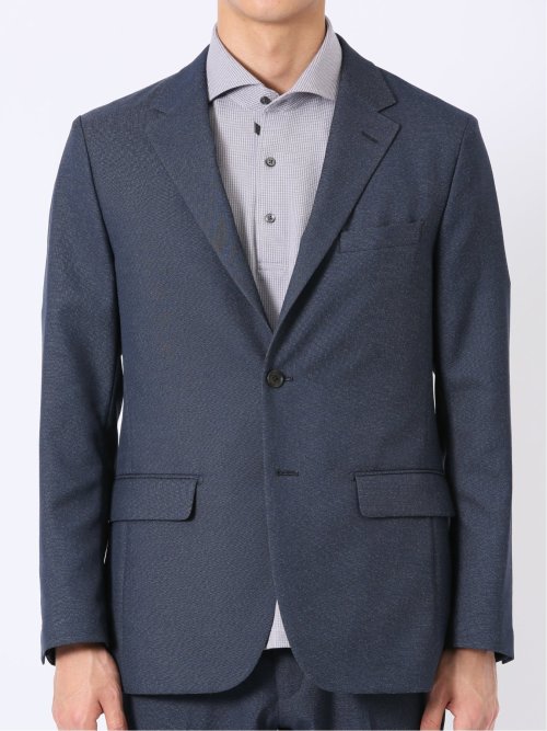 アバントドライ スリムフィット 2ボタン ジャケット デニム調(セットアップ可能)