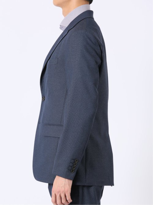 アバントドライ スリムフィット 2ボタン ジャケット デニム調(セットアップ可能)