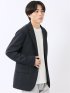 ジャケット メンズ ビジネス ストレッチ ウォッシャブル スリム 2ボタン テーラード 尾州 先染め ニット ジャージ
