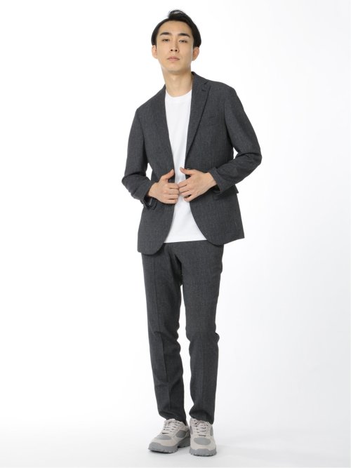 軽量 2WAYストレッチ 2ボタンスリムジャケット(セットアップ可能)