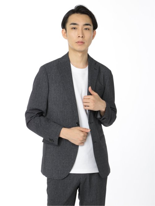 軽量 2WAYストレッチ 2ボタンスリムジャケット(セットアップ可能)