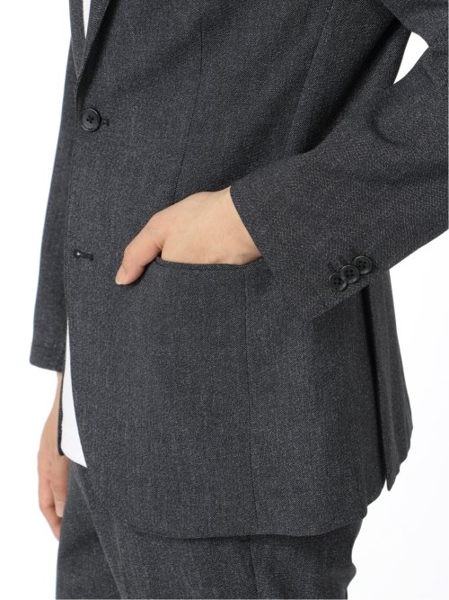 軽量 2WAYストレッチ 2ボタンスリムジャケット(セットアップ可能)