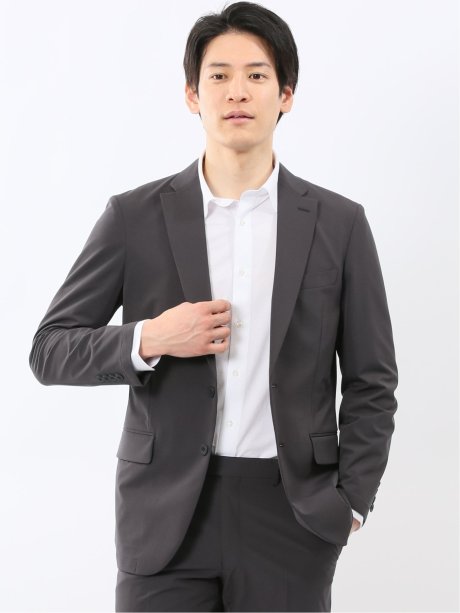 ストレッチ ドライタッチ レギュラーフィット 2ボタン ジャケット(セットアップ可能)