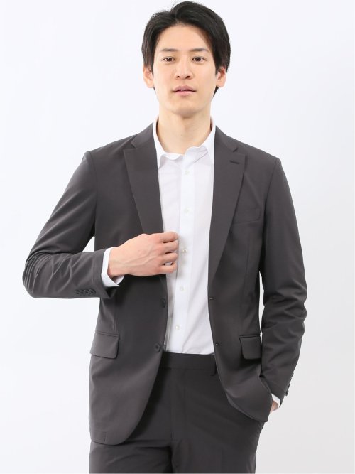 ストレッチ ドライタッチ レギュラーフィット 2ボタン ジャケット(セットアップ可能)
