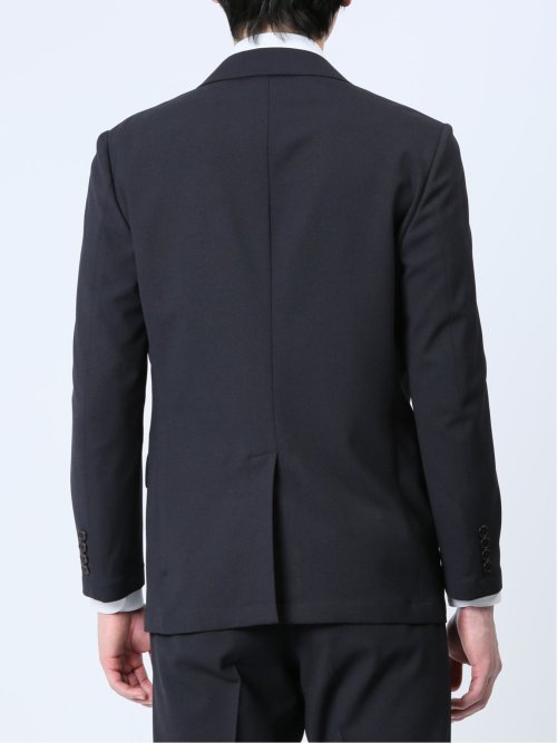 軽量メッシュ スリムフィット 2ボタンジャケット 紺(セットアップ可能)