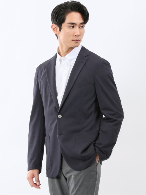 シワレス ストレッチ 吸水速乾 レギュラーフィット 2ボタン ジャケット
