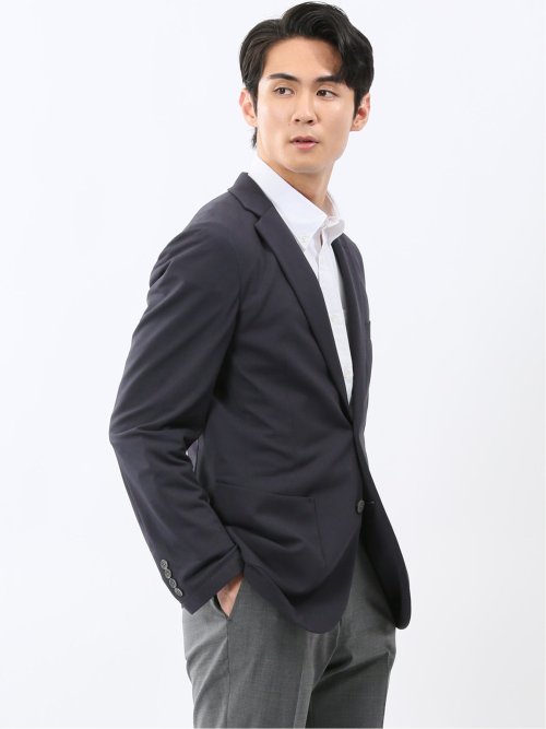 シワレス ストレッチ 吸水速乾 レギュラーフィット 2ボタン ジャケット