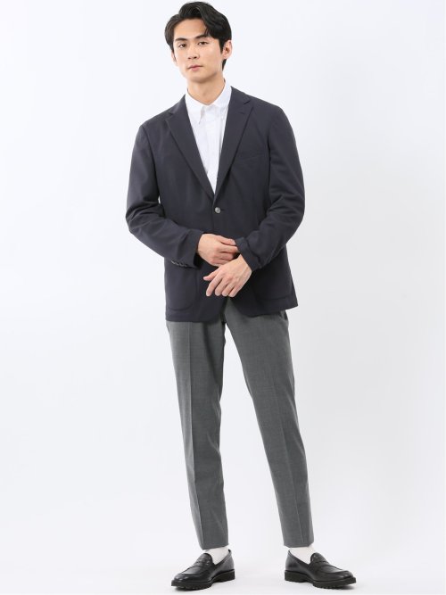 シワレス ストレッチ 吸水速乾 レギュラーフィット 2ボタン ジャケット