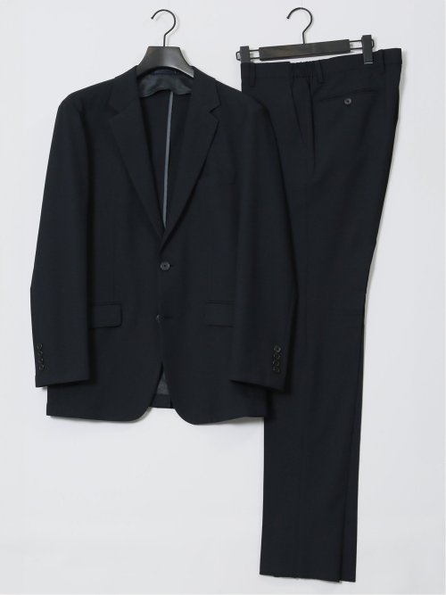 軽量メッシュ レギュラーフィット 2ボタンジャケット 紺(セットアップ可能)