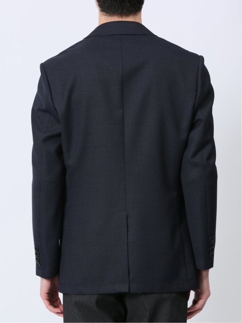 軽量メッシュ レギュラーフィット 2ボタンジャケット 紺(セットアップ