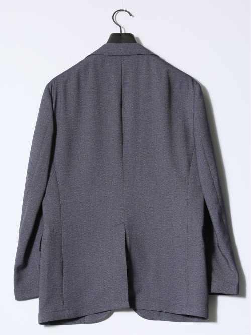 デニムライク レギュラーフィット 2ボタンジャケット 紺(セットアップ可能)