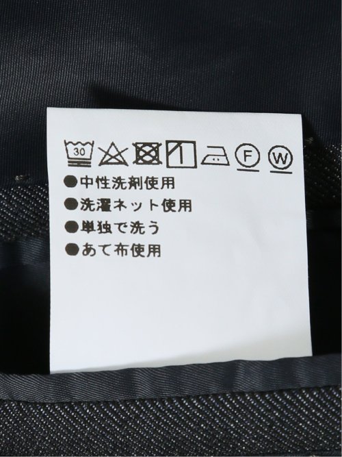 デニムライク レギュラーフィット 2ボタンジャケット 紺(セットアップ可能)