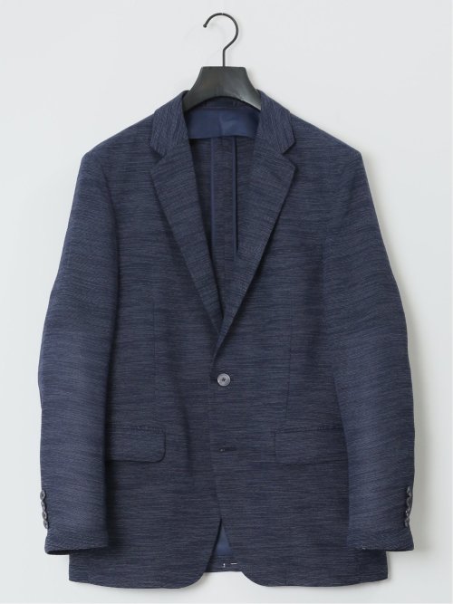 からみ調 スリムフィット 2ボタンジャケット 組織青