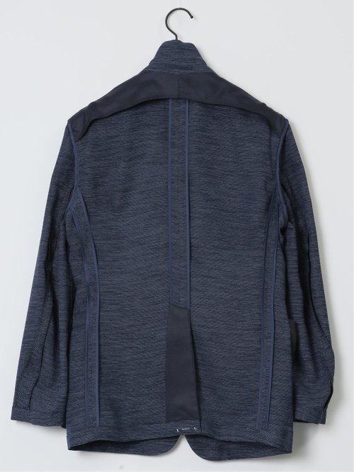 からみ調 スリムフィット 2ボタンジャケット 組織青