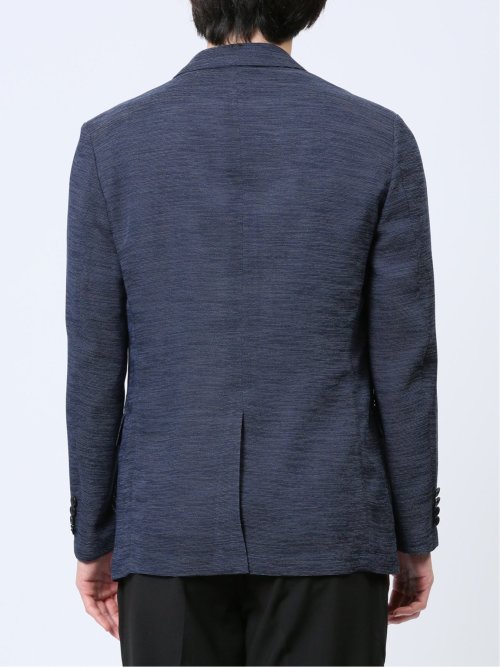 からみ調 スリムフィット 2ボタンジャケット 組織青