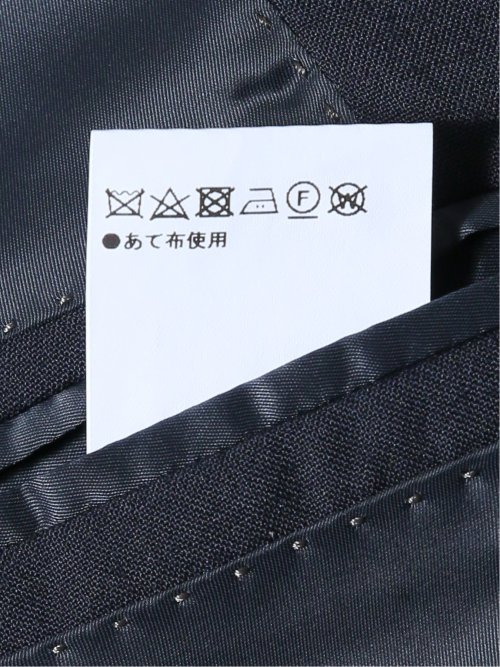 ストレッチ ウール混 レギュラーフィット 2ボタンジャケット 紺(セットアップ可能)