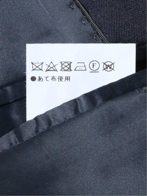 ストレッチ ウール混 レギュラーフィット ダブルジャケット 紺(セットアップ可能)