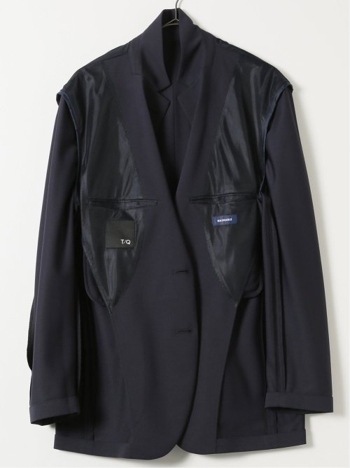 シワレス ストレッチ 吸水速乾 レギュラーフィット 2ボタン ジャケット(セットアップ可能)