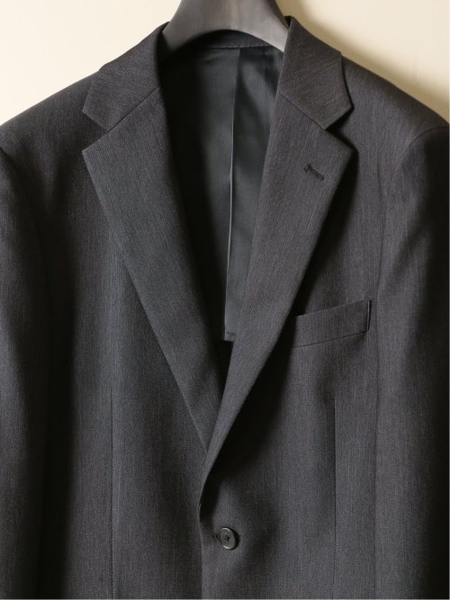 クリアエフェクト レギュラーフィット 2ボタンジャケット デニムライク(セットアップ可能)