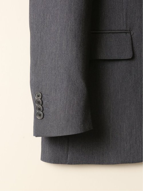 クリアエフェクト レギュラーフィット 2ボタンジャケット デニムライク(セットアップ可能)