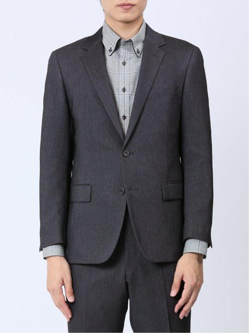 クリアエフェクト スリムフィット 2ボタンジャケット 紺(セットアップ可能)