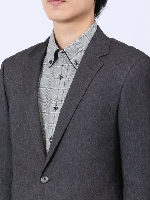 クリアエフェクト スリムフィット 2ボタンジャケット 紺(セットアップ可能)