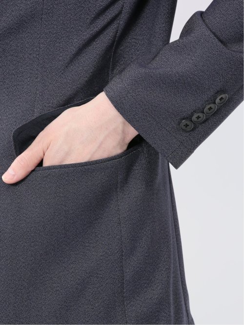 軽量メッシュ レギュラーフィット 2ボタンジャケット デニム調(セットアップ可能)