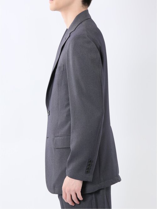 軽量メッシュ レギュラーフィット 2ボタンジャケット デニム調(セットアップ可能)