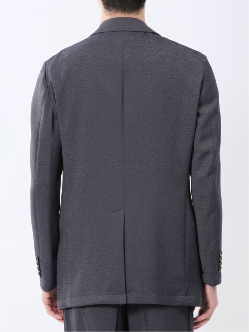 軽量メッシュ レギュラーフィット 2ボタンジャケット デニム調(セットアップ可能)