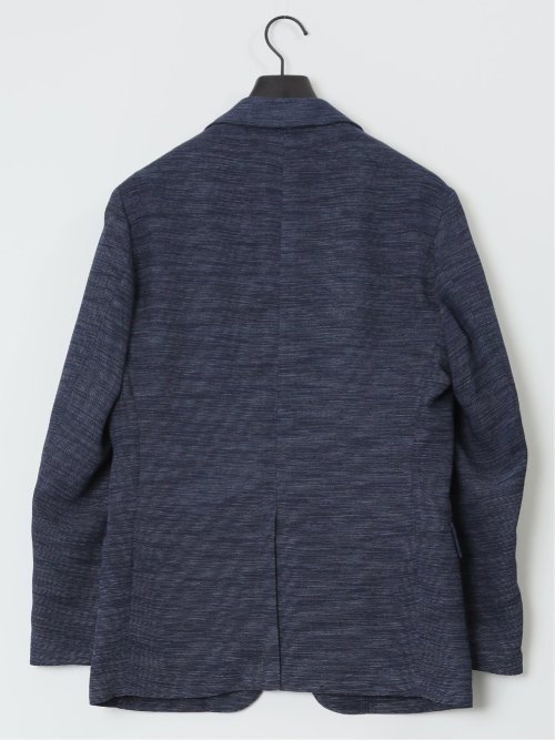 からみ調 スリムフィット 2ボタンジャケット 紺
