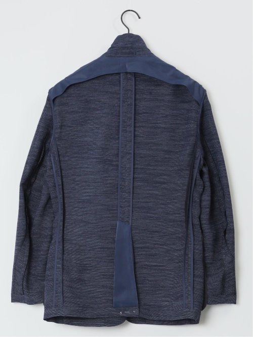 からみ調 スリムフィット 2ボタンジャケット 紺