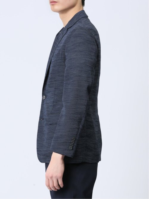 からみ調 スリムフィット 2ボタンジャケット 紺