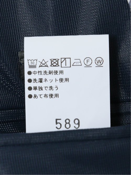 軽量メッシュ レギュラーフィット 2ボタンジャケット チェック紺(セットアップ可能)