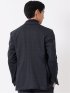 ジャケット メンズ ビジネス セットアップ可能 ストレッチ ハンドウォッシャブル スリム 2ボタン テーラード グレンチェック