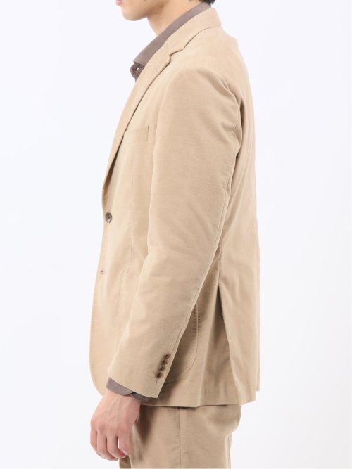 ストレッチ別珍 2ボタンジャケット(セットアップ可能)