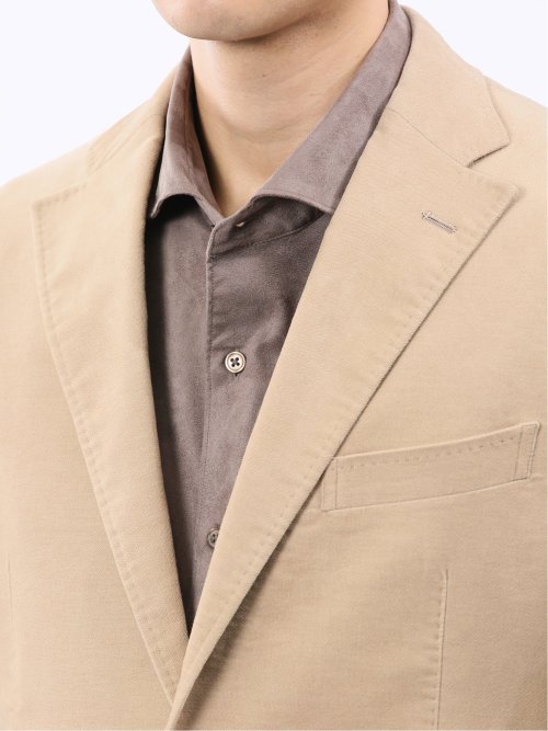 ストレッチ別珍 2ボタンジャケット(セットアップ可能)