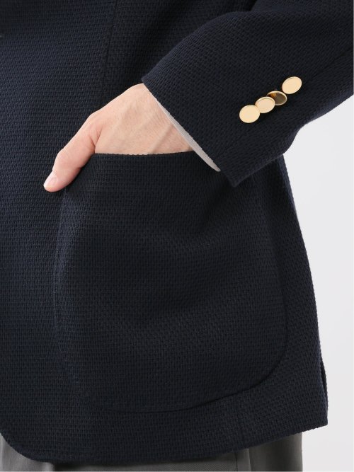 ストレッチ サーマルニット ブレザージャケット