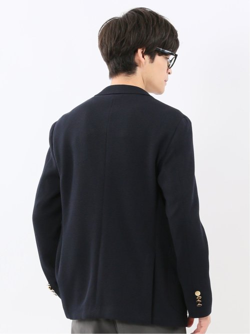 ストレッチ サーマルニット ブレザージャケット